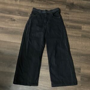 Levi's Women's cinch baggy Wide-Leg Jeans - Black